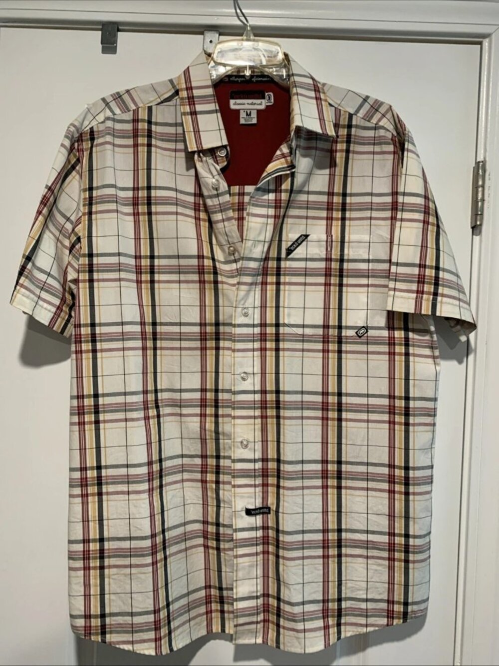 Ecko Unltd. Men's Short Sleeve Plaid Y2K Size Medium